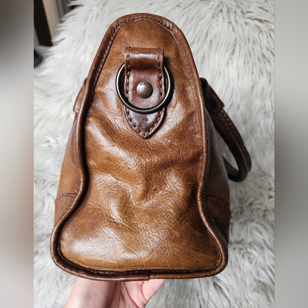 Frye Melsissa Satchel In Brown - Picture 7 of 16